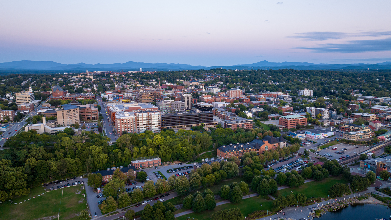 Panoramic Image of Burlington, VT